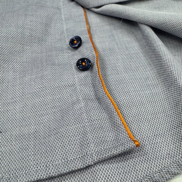 Eton Slim-Fit Grey Cotton Dress Shirt - Picture 3 of 7